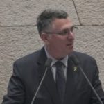 שר החוץ גדעון סער דורש הקמת ועדת חקירה ממלכתית לחקר המחדלים של 7 באוקטובר. צילום: ערוץ הכנסת